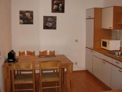 Küche/Küchenzeile in der Unterkunft Apartment Seeblick Wetter