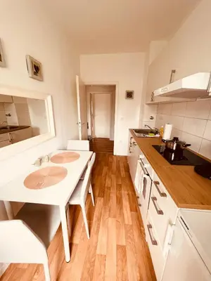 Küche/Küchenzeile in der Unterkunft Business & Monteur Apartment Duisburg Zentrum