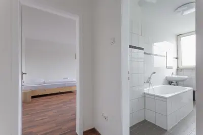Ein Bett oder Betten in einem Zimmer der Unterkunft T&K Apartments Oberhausen 2 room Apartments