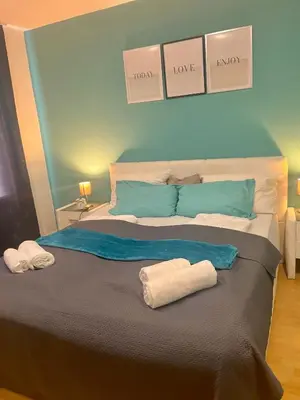 Ein Bett oder Betten in einem Zimmer der Unterkunft Cosy Appartement in elberfeld