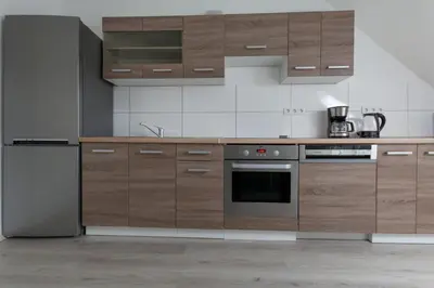Küche/Küchenzeile in der Unterkunft T&K Apartments Duisburg 4 Apartments 110qm with balcony