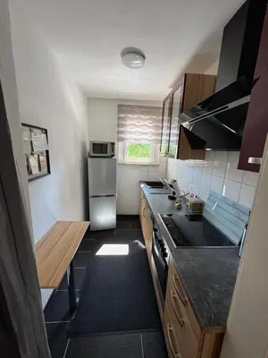 Küche/Küchenzeile in der Unterkunft Sana Ferienwohnung