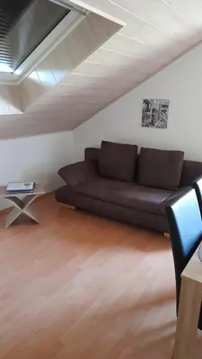 Ein Sitzbereich in der Unterkunft Stadt-Land-Fluss