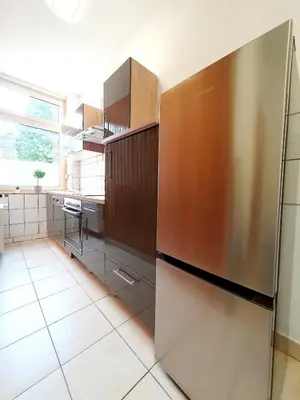 Küche/Küchenzeile in der Unterkunft Stadtmensch Oberhausen 3 Schlafzimmer