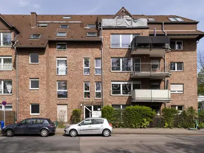 Das Gebäude in dem sich die Ferienwohnung befindet