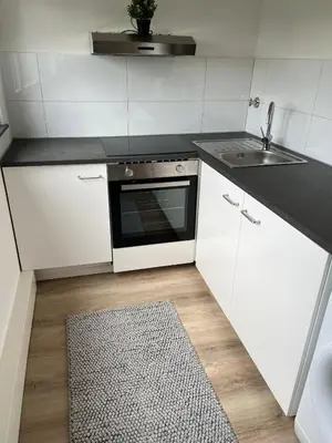 Küche/Küchenzeile in der Unterkunft LiRo Apartments Eppinghoferstrasse 87 Mülheim