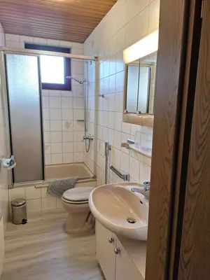 Ein Badezimmer in der Unterkunft Ferienwohnung W.Esel