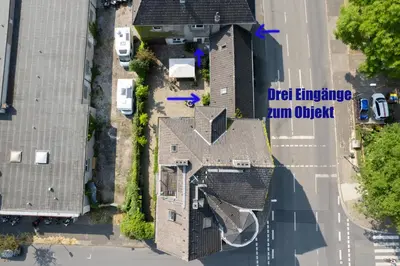 Blick auf XXL Superior Apartment 1 - 1 bis 10 Personen aus der Vogelperspektive