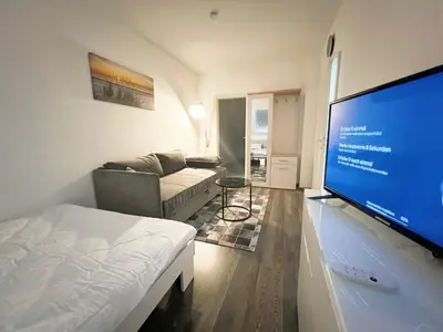 TV/Unterhaltungsangebot in der Unterkunft Boutique Art80 Apartment