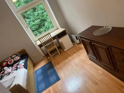Ein Sitzbereich in der Unterkunft 3 Zimmer Mietwohnung nähe HBF