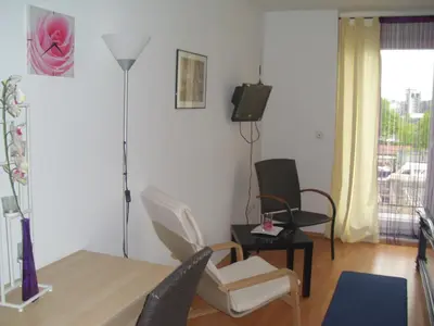 Ein Sitzbereich in der Unterkunft Casa Rose