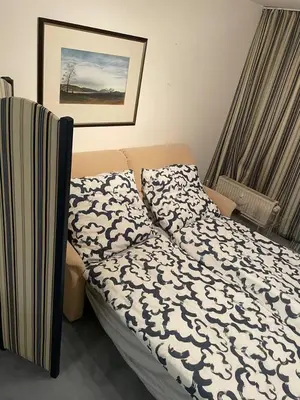 Ein Bett oder Betten in einem Zimmer der Unterkunft Schöne Wohnung in zentraler Lage im Ruhrgebiet