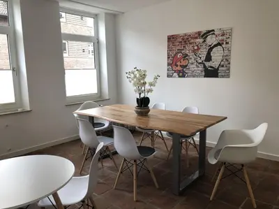 Ein Sitzbereich in der Unterkunft RÜ Business Apartments & Suites