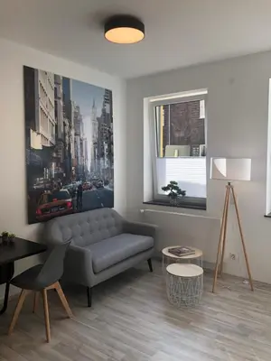 Ein Sitzbereich in der Unterkunft RÜ Business Apartments & Suites