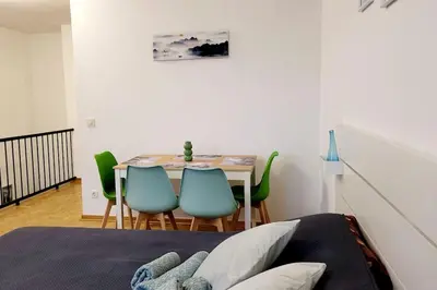 Ein Sitzbereich in der Unterkunft Essen-Steele, 2-Zimmer, 4 Person