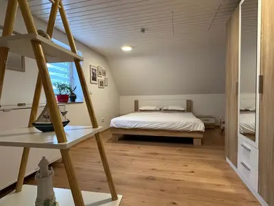 Ein Bett oder Betten in einem Zimmer der Unterkunft Cozy apartment in Haltern am See