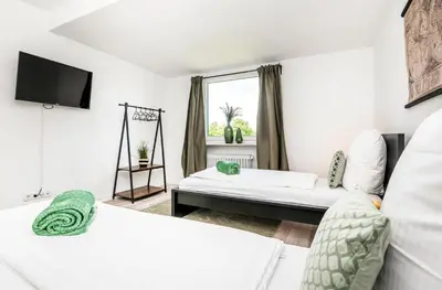 Ein Bett oder Betten in einem Zimmer der Unterkunft Kurzzeitglück 24h Self Check-In MH01