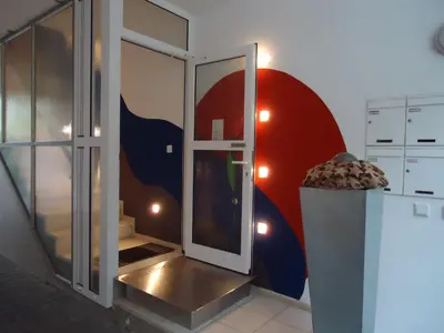Grundriss der Unterkunft Air Boardinghouse Tulip Stockum, zu Fuß - 3 Minuten zur Messe