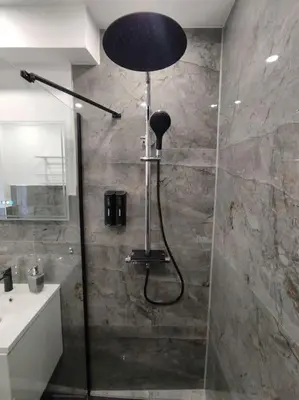 Ein Badezimmer in der Unterkunft Panorama-Komfort