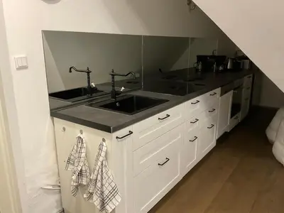 Küche/Küchenzeile in der Unterkunft Warzalas Apartement 2 Ferienwohnung
