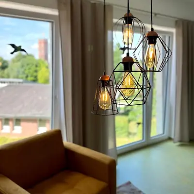 Ein Sitzbereich in der Unterkunft Appartements Haus Augustinus