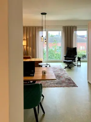 Ein Sitzbereich in der Unterkunft Appartements Haus Augustinus