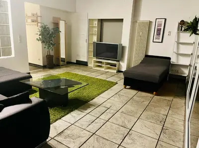 TV/Unterhaltungsangebot in der Unterkunft NaSa Wohnung Uerdingen