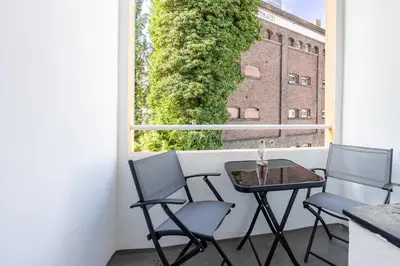Ein Balkon oder eine Terrasse in der Unterkunft Super zentral I Frisch renoviert