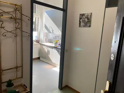Küche/Küchenzeile in der Unterkunft GoyApartment für Handwerker & Business City-nah!! free Netflix! modern!