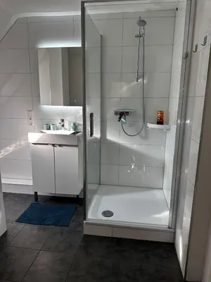 Ein Badezimmer in der Unterkunft A&V Apartments Gemütliche Rheinblick Wohnung Apt Daisy