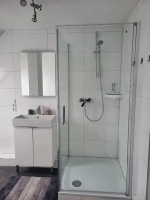 Ein Badezimmer in der Unterkunft A&V Apartments Gemütliche Rheinblick Wohnung Apt Daisy