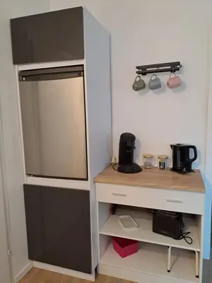 Küche/Küchenzeile in der Unterkunft Velbert am Berg