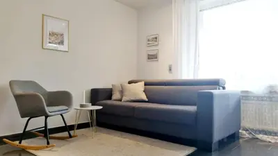 Ein Sitzbereich in der Unterkunft 2-Zimmer I Küche I Balkon I WLAN I Prime I Parken