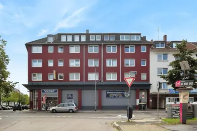Das Gebäude in dem sich die Ferienwohnung befindet