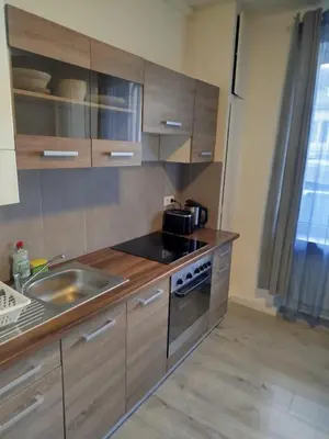 Küche/Küchenzeile in der Unterkunft Urban Living on Worringer