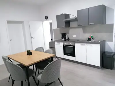 Küche/Küchenzeile in der Unterkunft estrella24 LIVING ROOMS Singapur