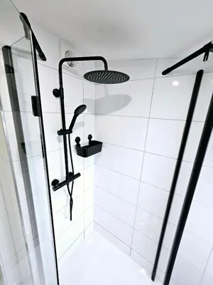 Ein Badezimmer in der Unterkunft Pohl Fewo