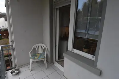 Ein Balkon oder eine Terrasse in der Unterkunft Ferienwohnung Hohenlimburg