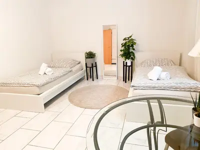 Ein Bett oder Betten in einem Zimmer der Unterkunft Wuppertal/Remscheid - zentral und ruhig gelegen