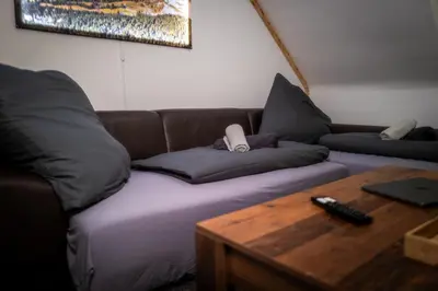 Ein Sitzbereich in der Unterkunft Apartment Matterhorn Gemütliche Wohnung mitten im Ruhrpott