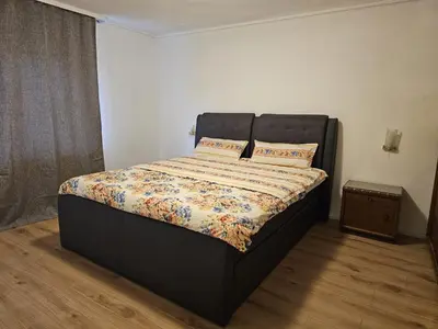 Ein Bett oder Betten in einem Zimmer der Unterkunft Knusperhäuschen