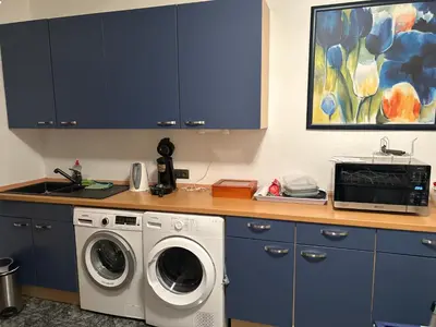 Küche/Küchenzeile in der Unterkunft Privatzimmer Haus Grünewald