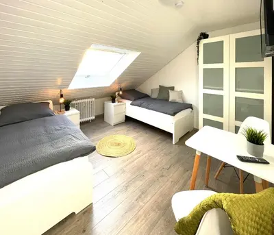 Ein Bett oder Betten in einem Zimmer der Unterkunft Monteurwohnung in Bochum