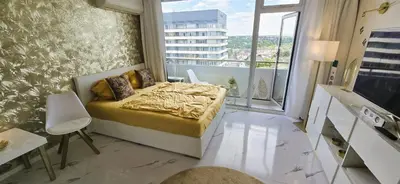 Ein Bett oder Betten in einem Zimmer der Unterkunft Let's RelaxX Luxury class