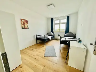 Ein Sitzbereich in der Unterkunft City Wohnung Zentral 85-5