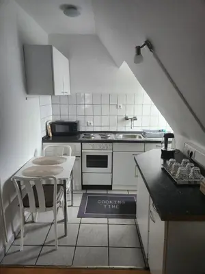 Küche/Küchenzeile in der Unterkunft Wohnung HAMMer
