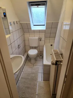 Ein Badezimmer in der Unterkunft Wohnung HAMMer