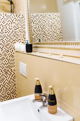 Ein Badezimmer in der Unterkunft Modernes Apartment l Oasis l mit Balkon Nähe Hauptbahnhof
