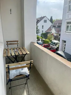 Grundriss der Unterkunft Altbauwohnung mit 2 Balkonen