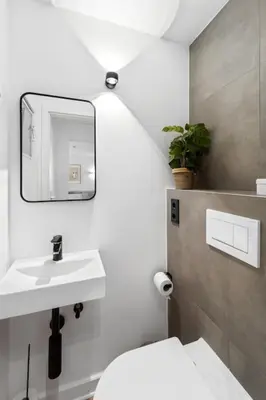 Ein Badezimmer in der Unterkunft Stylischer WohnTRAUM in Ronsdorf - Nähe DUS & Dortmund & Köln & Essen